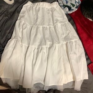 White Maxi skirt